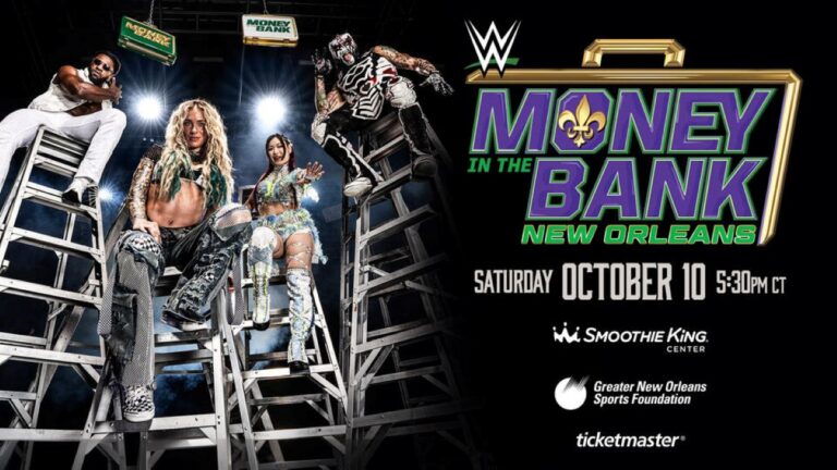 WWE Money in the Bank 2026 poster.