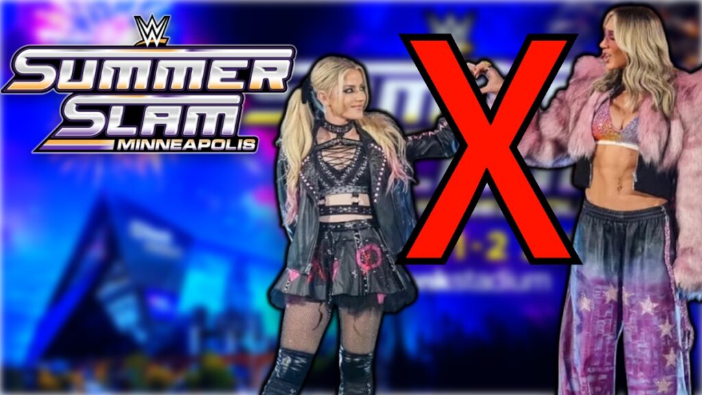 WWE SummerSlam 2026 logo with Alexa Bliss and Charlotte Flair