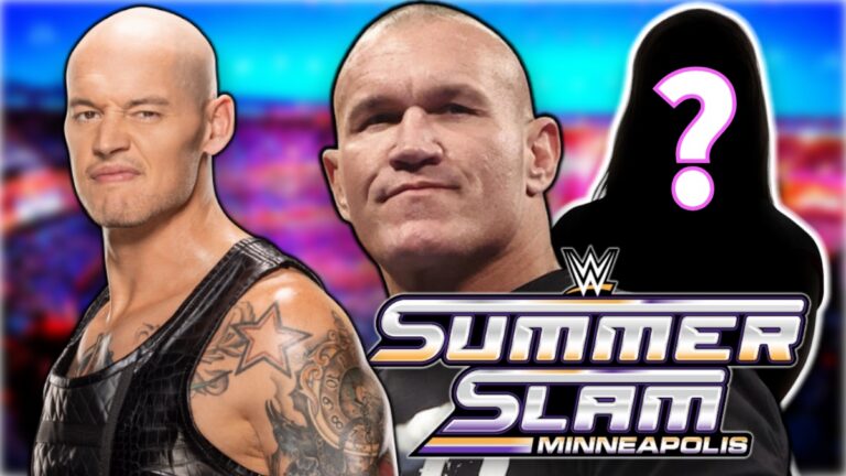 WWE SummerSlam 2026 logo with Randy Orton and Baron Corbin