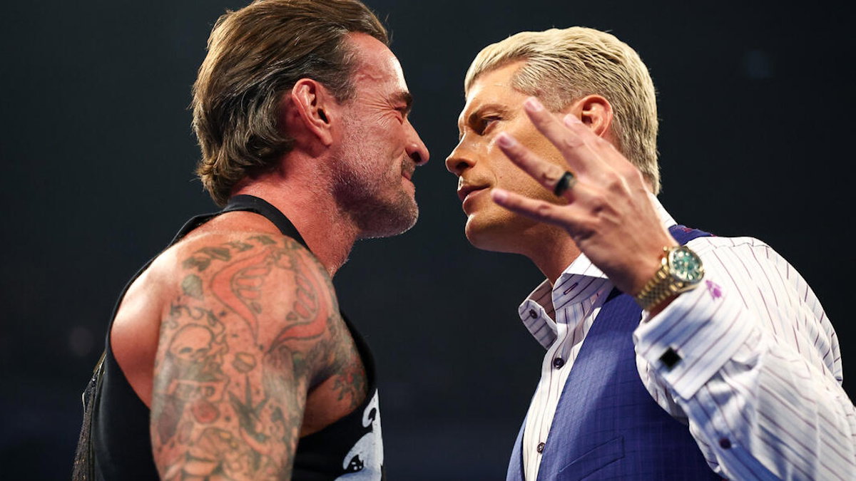 WWE stars CM Punk and Cody Rhodes
