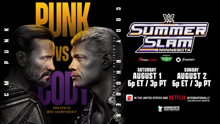 WWE SummerSlam 2026 poster for CM Punk vs. Cody Rhodes