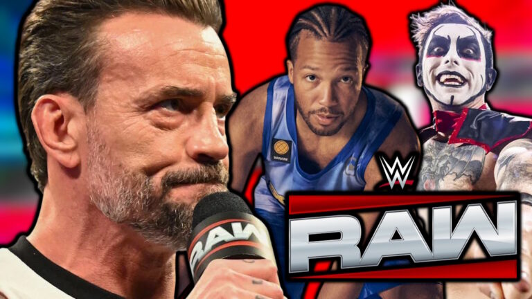 WWE Raw logo, CM Punk, Jalen Brunson and Danhausen