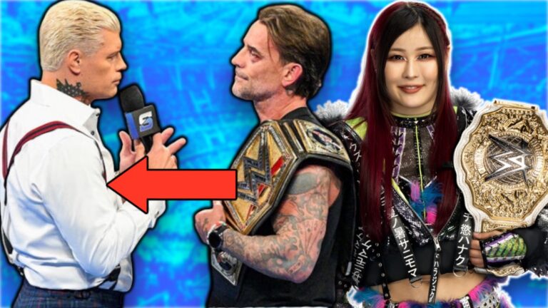 WWE's CM Punk, Cody Rhodes and IYO SKY