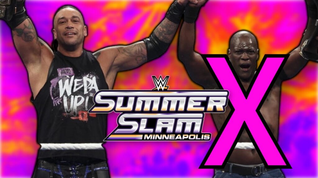 WWE SummerSlam 2026 logo with Damian Priest and R-Truth