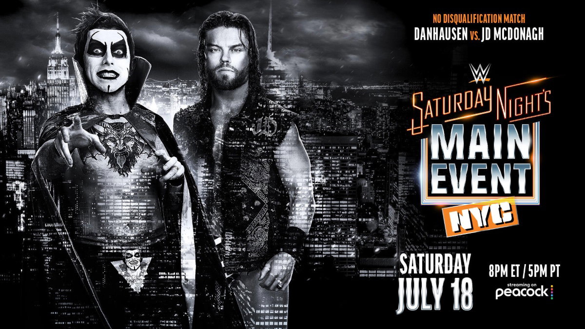 WWE Saturday Night's Main Event poster for Danhausen vs. JD McDonagh