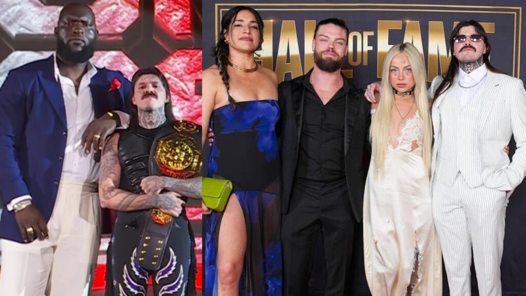 WWE stars Dominik Mysterio, Omos and Judgment Day