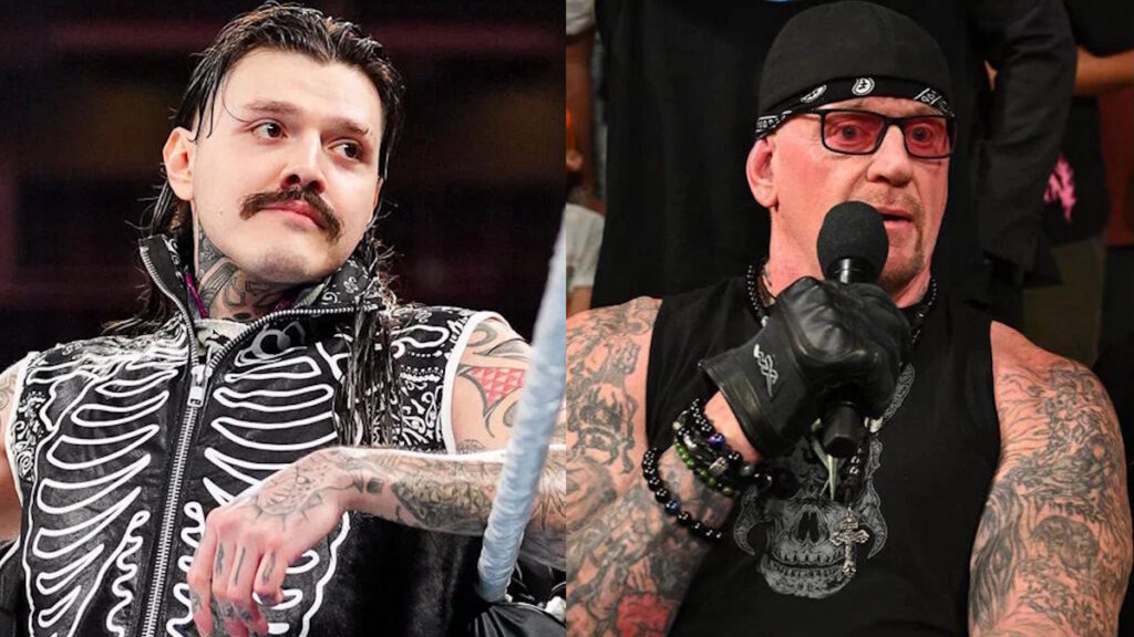 WWE stars The Undertaker and Dominik Mysterio