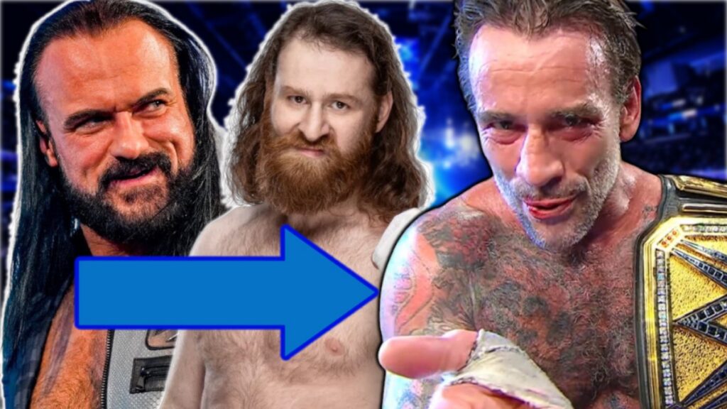 WWE's Drew McIntyre, Sami Zayn and CM Punk