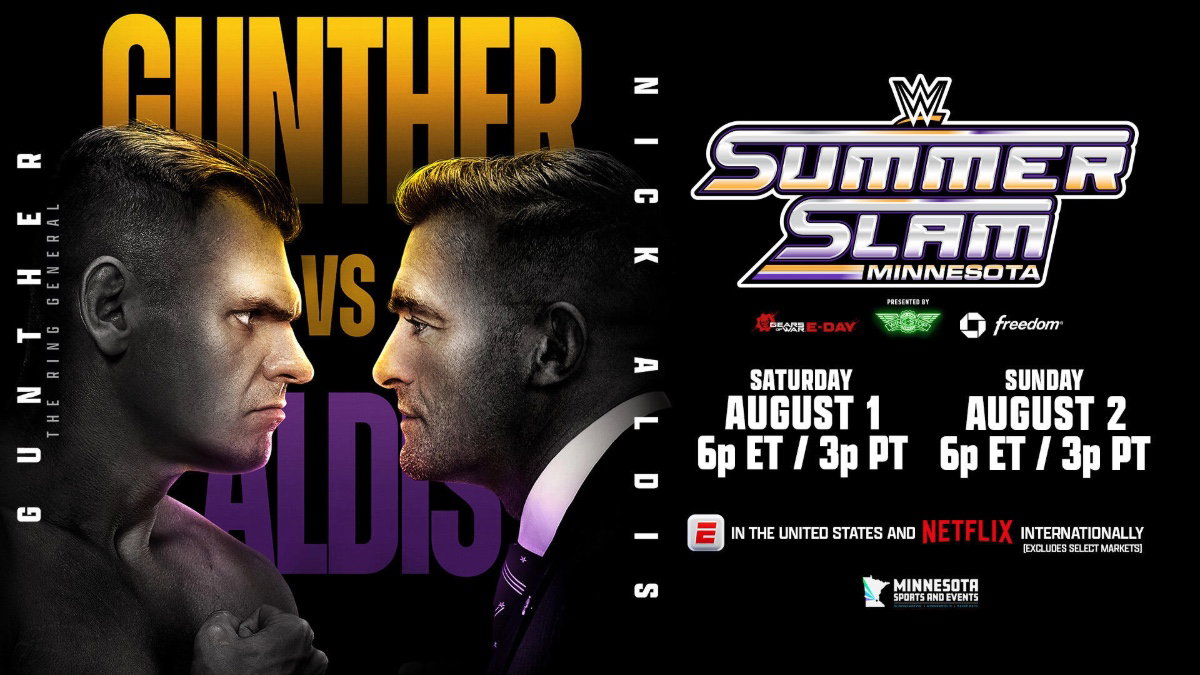 WWE SummerSlam 2026 poster for GUNTHER vs. Nick Aldis
