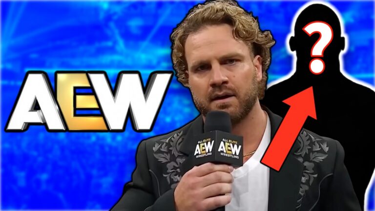 AEW logo with 'Hangman' Adam Page