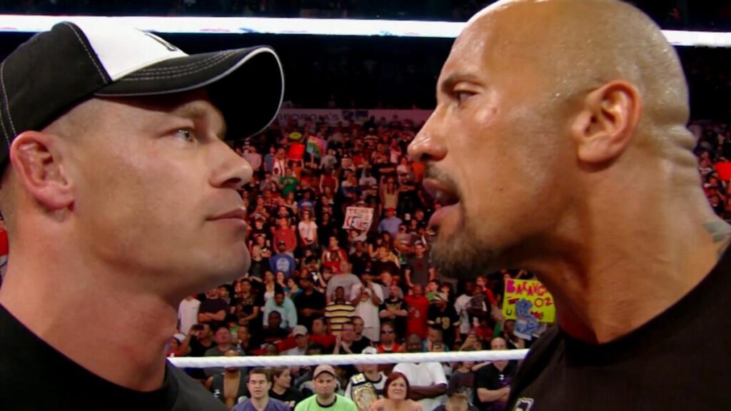 WWE legends John Cena and The Rock