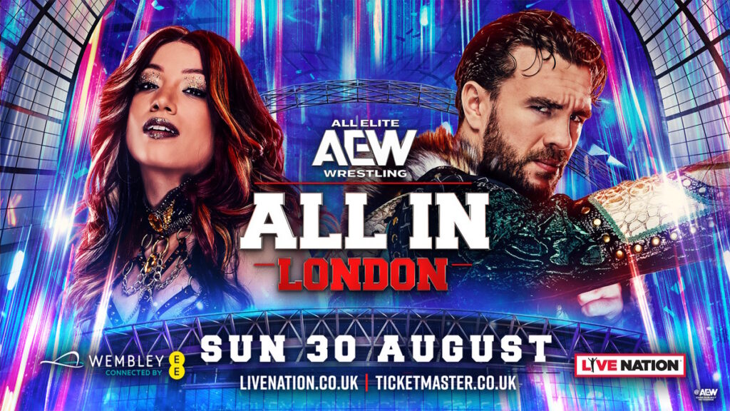 AEW All In poster with Mercedes Mone and Will Ospreay