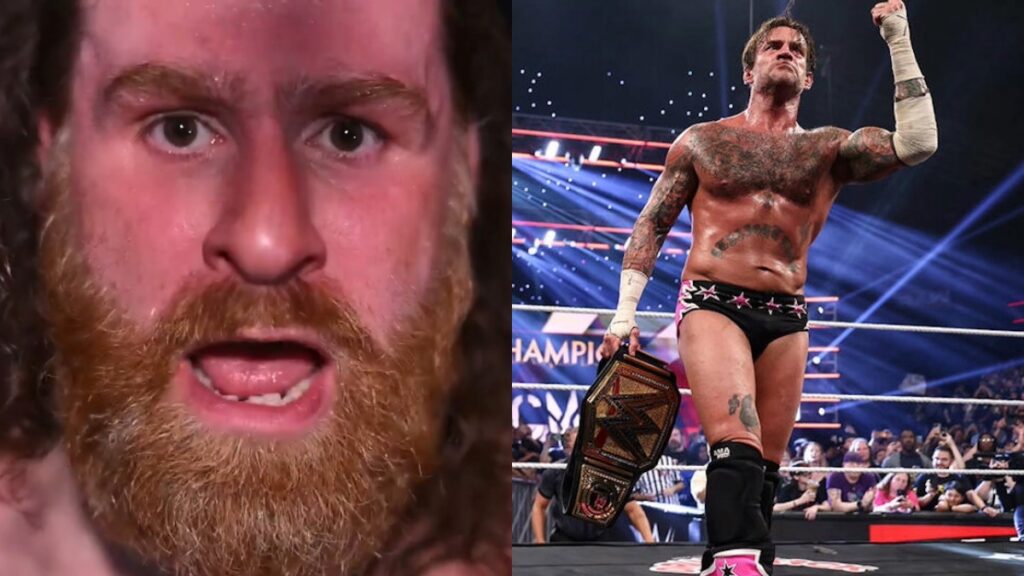Sami Zayn and new Undisputed WWE Champion CM Punk