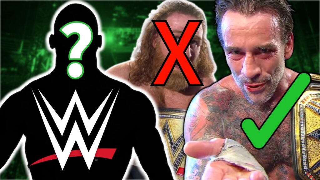 WWE logo with Sami Zayn and CM Punk