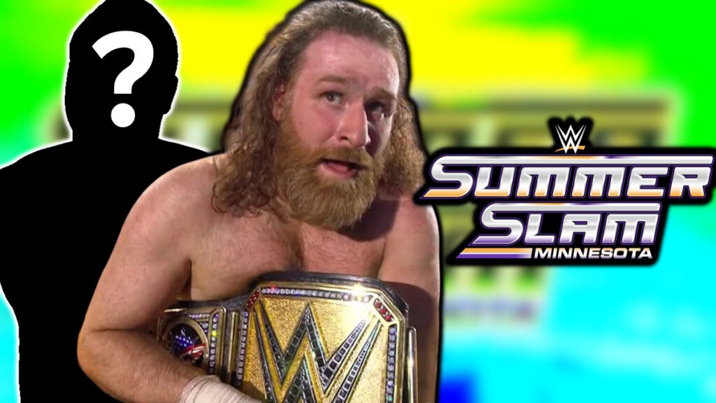 Sami Zayn and WWE SummerSlam logo