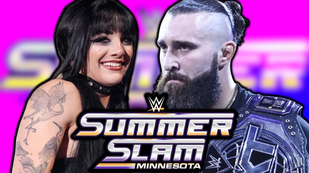 WWE SummerSlam logo, Tony D'Angelo and Tatum Paxley