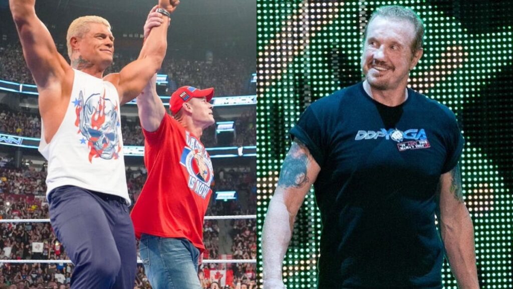 WWE's Cody Rhodes and John Cena with DDP
