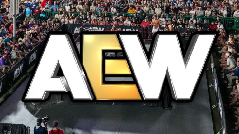 AEW logo over the ring