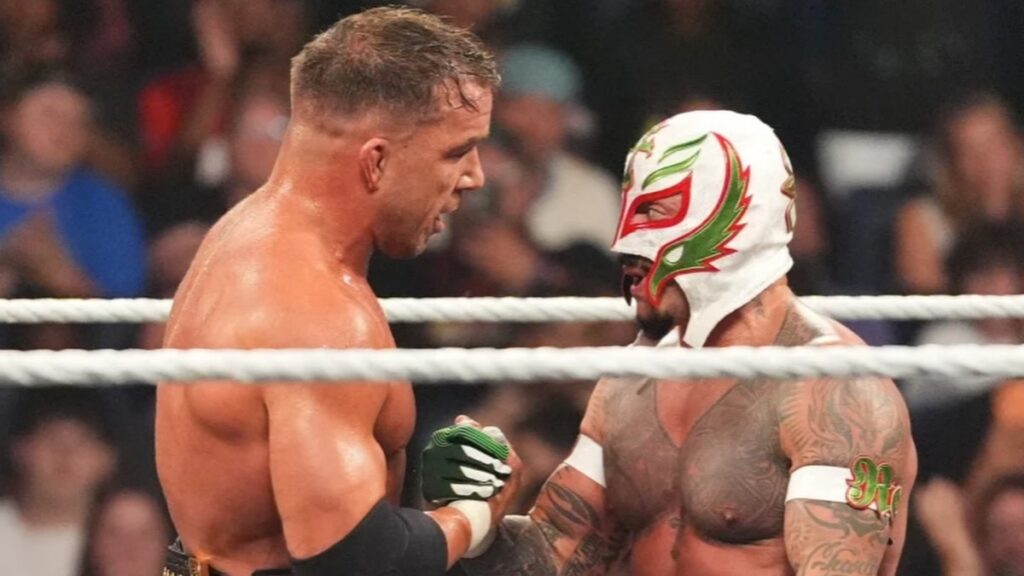 Chad Gable and Rey Mysterio on WWE Raw