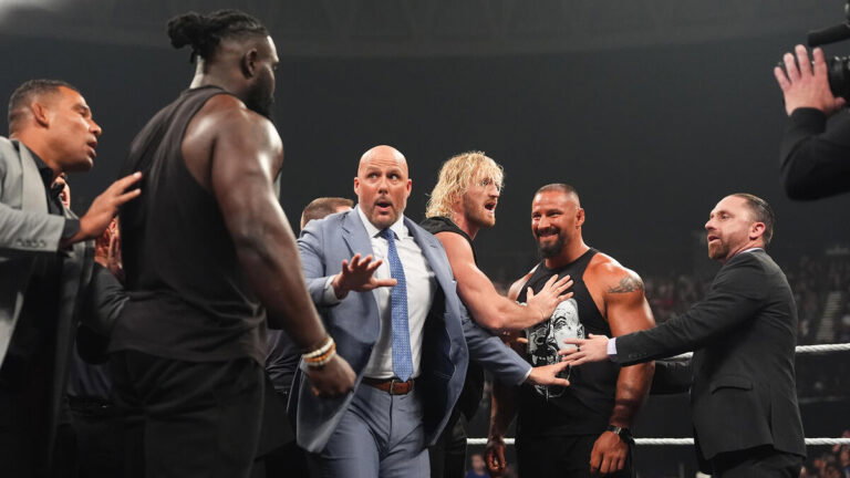 Oba Femi and Bron Breakker on WWE Raw