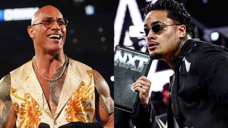 The Rock and WWE NXT's Zilla Fatu