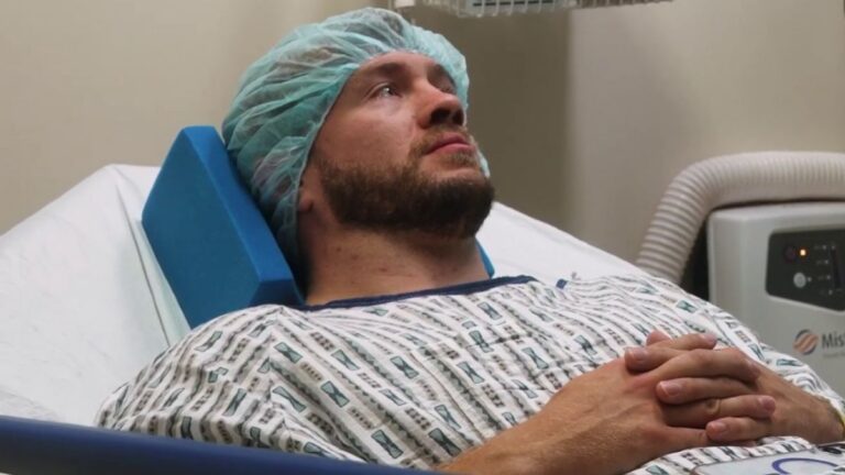 Will Ospreay in a hospital bed.