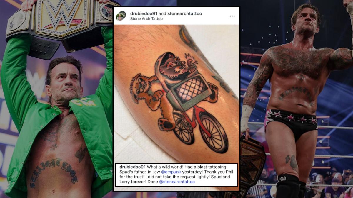 WWE star CM Punk's latest tattoo