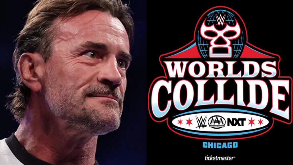CM Punk and WWE AAA Worlds Collide logo