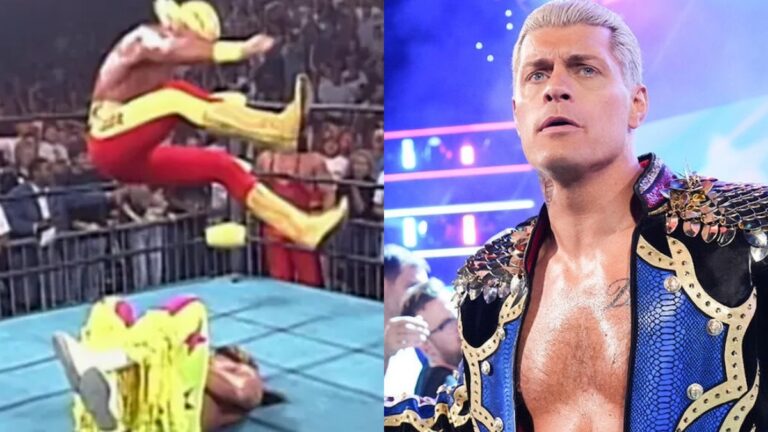 WWE's Cody Rhodes alongside Hulk Hogan's heel turn at WCW Bash at the Beach.