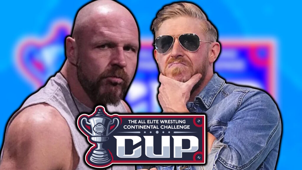 AEW Continental Cup logo, Jon Moxley and Orange Cassidy