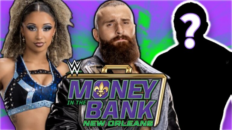 WWE Money in the Bank 2026 logo with Tony D'Angelo and Kelani Jordan