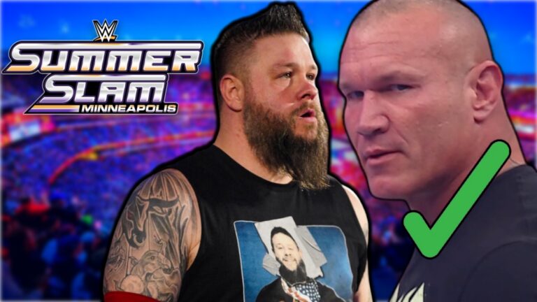 WWE SummerSlam 2026 logo with KEVIN OWENS and Randy Orton
