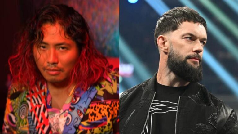 WWE stars Kyoki (Hiromu Takahashi) and Finn Balor