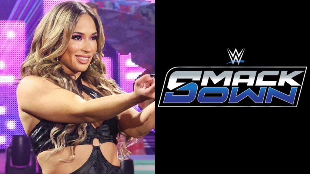 WWE SmackDown logo with Lola Vice