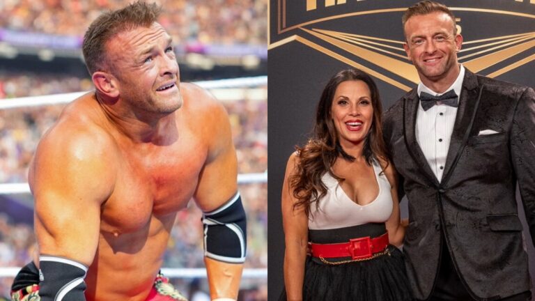 Nick Aldis at WWE SummerSlam 2026 with Mickie James and Nick at the Hall of Fame.