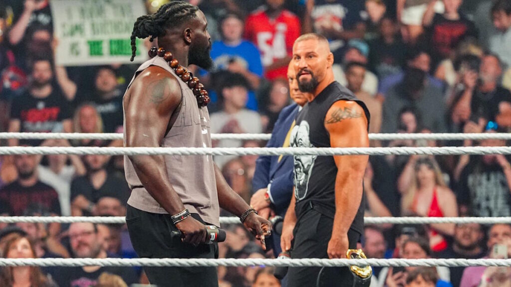WWE stars Oba Femi and Bron Breakker