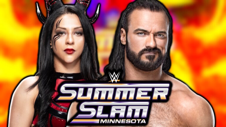 WWE SummerSlam logo, Stephanie Vaquer and Drew McIntyre