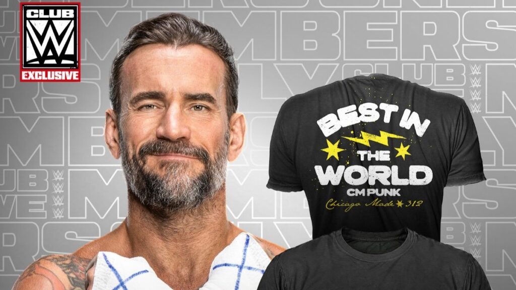 Club WWE exclusive CM Punk merch drop