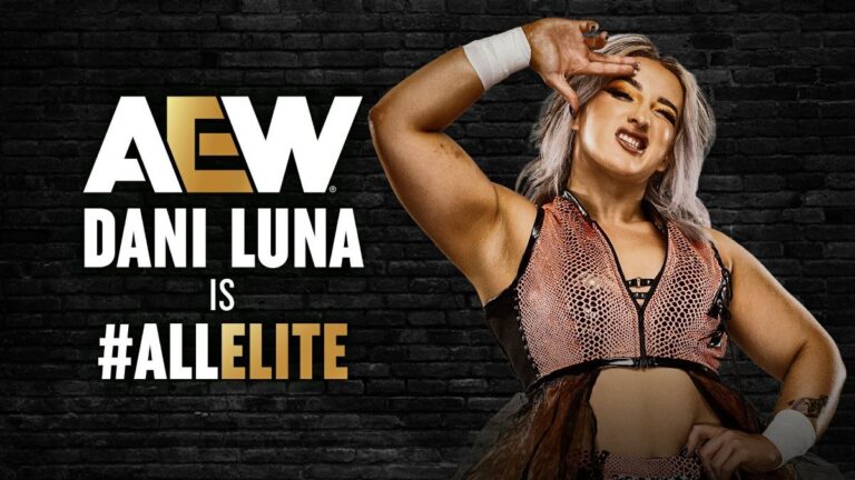 Dani Luna is All Elite, AEW graphic