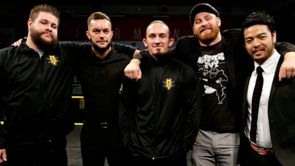 Kevin Owens, Finn Balor, Adrian Neville, Sami Zayn and Hideo Itami in WWE NXT