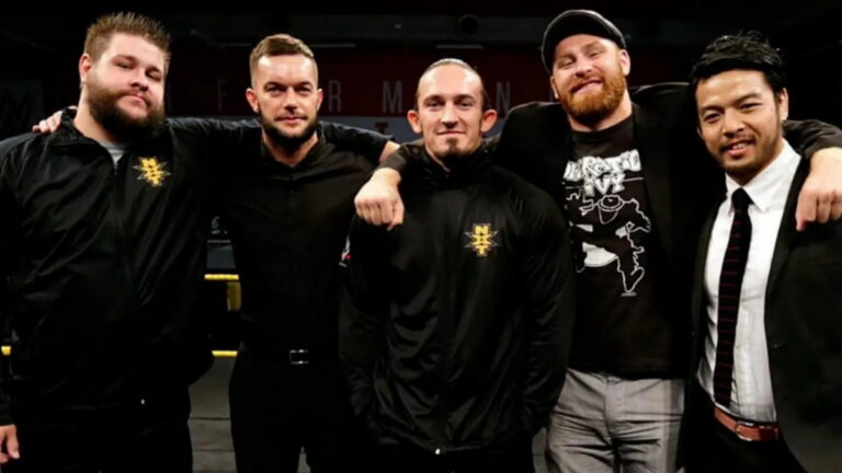 Kevin Owens, Finn Balor, Adrian Neville, Sami Zayn and Hideo Itami in WWE NXT
