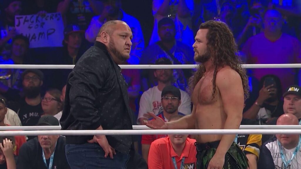 Samoa Joe Jack Perry at AEW All Out