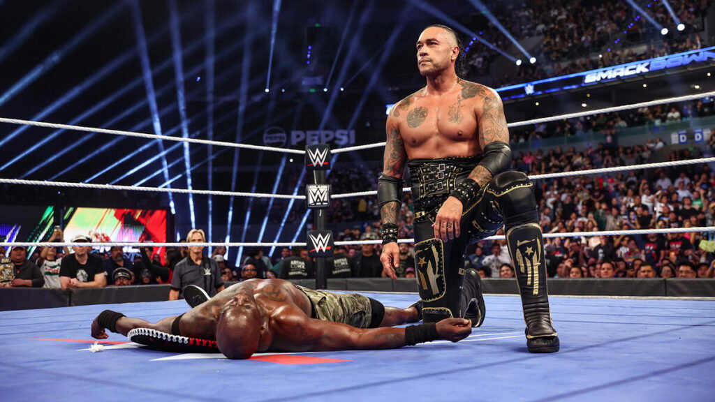 Damian Priest turning on R-Truth on WWE SmackDown.