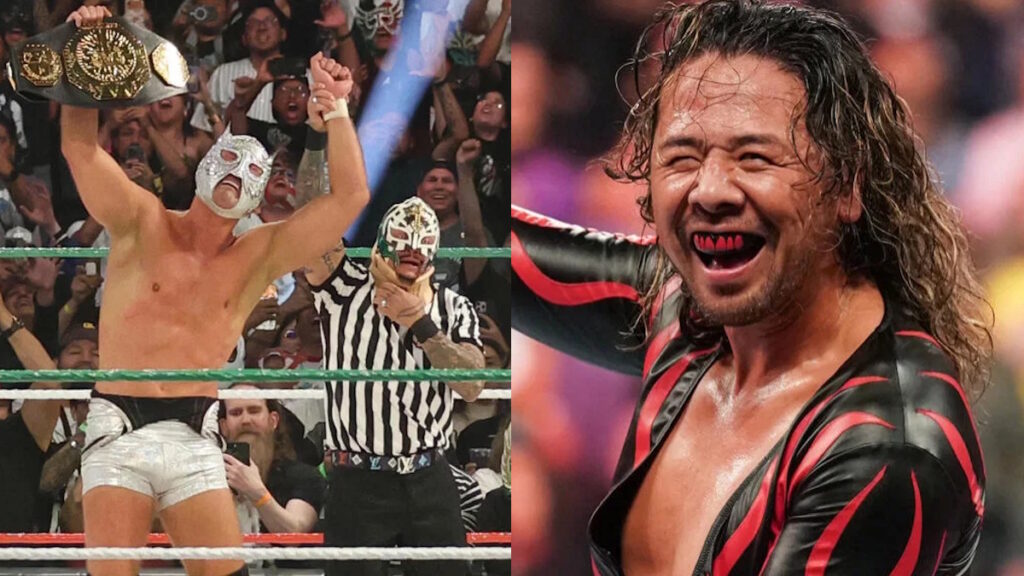 WWE stars El Grande Americano, Rey Mysterio and Shinsuke Nakamura
