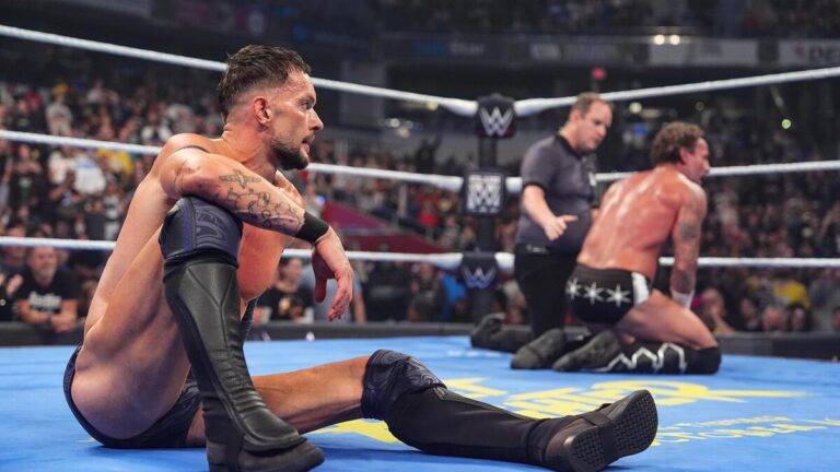 WWE stars Finn Balor and CM Punk on SmackDown