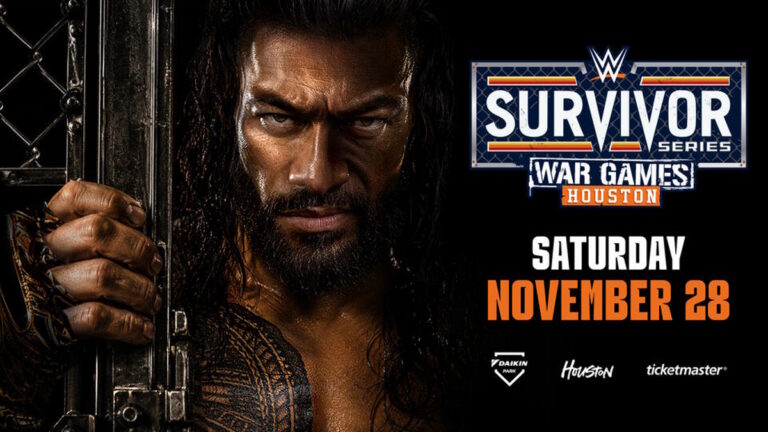 WWE Survivor Seies 2026 poster with Roman Reigns