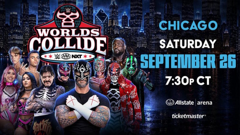 WWE Worlds Collide 2026 poster