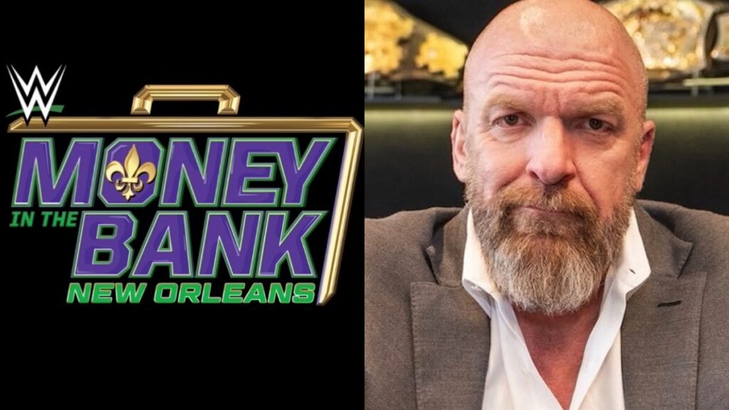 WWE Money in the Bank 2026 logo with Triple H.