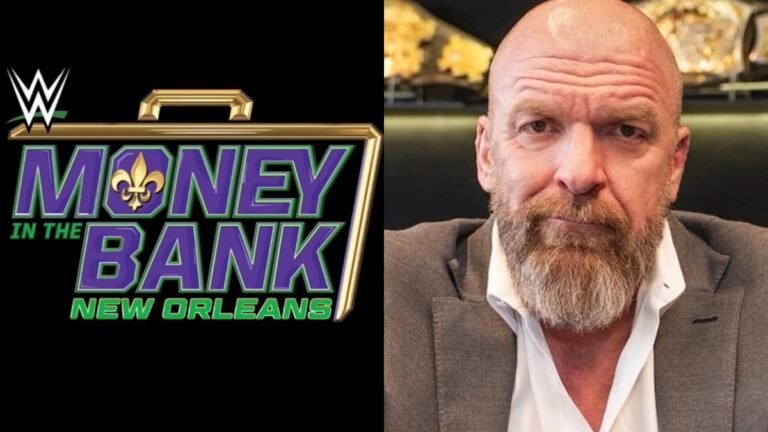 WWE Money in the Bank 2026 logo with Triple H.