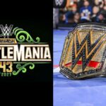 WWE WrestleMania 43 logo with the Undisputed WWE Title.